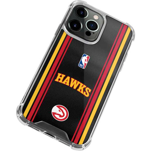 NBA Atlanta Hawks Jersey iPhone 14 Pro Clear Case